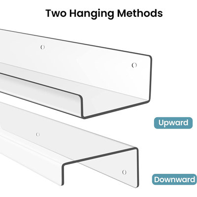 Rebrilliant Lansana Piece Plastic Acrylic Floating Shelf Wayfair